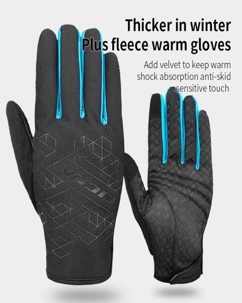 Coolchange Winter Radfahren Handschuhe Wärme warme winddichte Finger-Gloves Anti-Slip Touch Sn Fahrradhandschuh Männer Frauen1994596