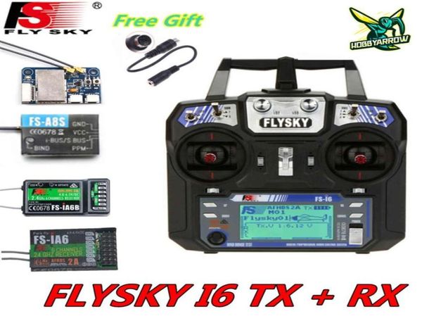 Flyskyfsi6 i6 2 4G 6CH AFHDS 2A RDIO trasmettitore IA6B X6B A8S R6B IA6 Ricevitore Aeromobile Elicottero FPV UAV27268627362