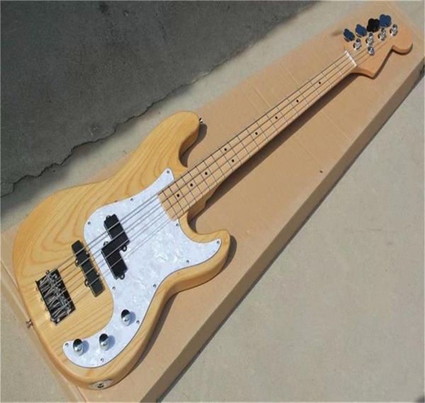 4 Saiten Ash Original Body Electric Bass Gitarre mit Chromtunern und Bridgewhite Pearl Pickguardcan Customized3741388