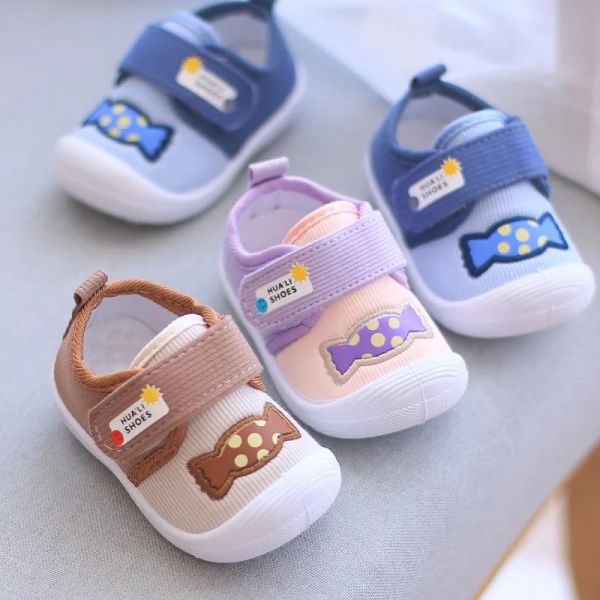 Girl Boy First Walkers Baumwollweiche Neugeborene süße Kleinkind Babyschuhe für Mädchen Jungen Frühling Herbst