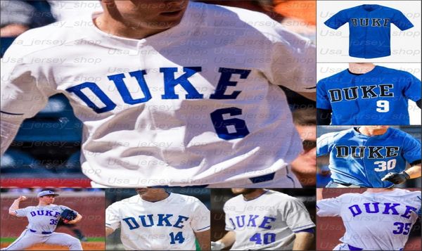 2021 Maglie da baseball del Duke College Marcus Stroman Michael Rothenberg 20 Matt Mervis 36 Joey Loperfido 31 Cooper Stinson9900737