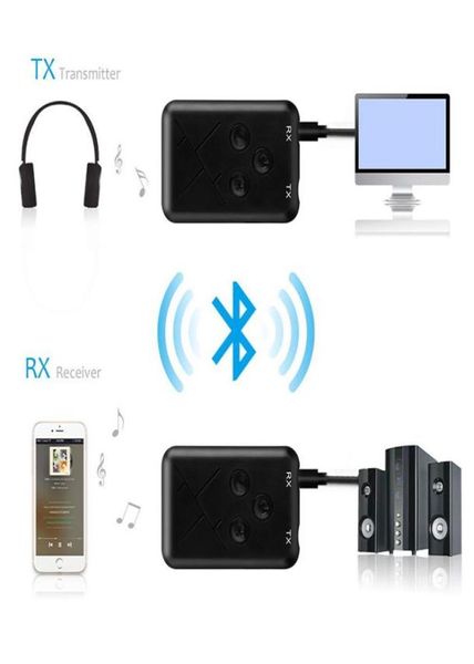 3,5 mm O Ricevitore del trasmettitore Bluetooth wireless 2 in 1 Adattatore Stereo O per auto per auto -auto Musica Hot4301402