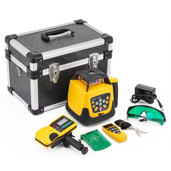 Combos New Laser Level Green Beam Yellow Cover 220 V/110 V Automatisch 500 m Range Self Leveling Rotary Laser Levelerer