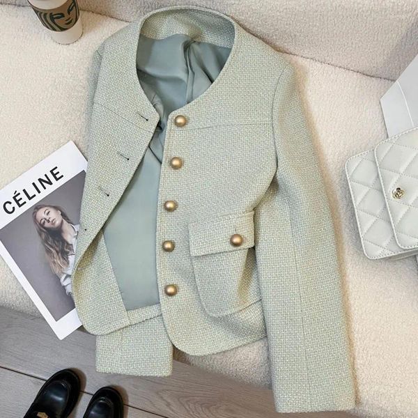 Kadınlar Suits Zarif Blazers Kadınlar Şık Coats Tek Düğme Tasarımı Şık gündelik Uzun Kollu Ofis Lady Streewear