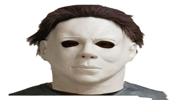 Top Grade 100 Latex Scary Michael Myers Mask Style Halloween Horror Mask Latex Latex Fancy Party Horror Movie Party Cosplay WL11627024210