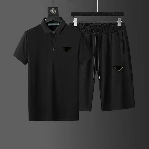 Designers de luxo masculino de pistas esportivas camisetas de polos de pó de pó de pó de sweatershirts moda masculina pólo pólo rastreio de duas peças casais de verão ternos de camisa