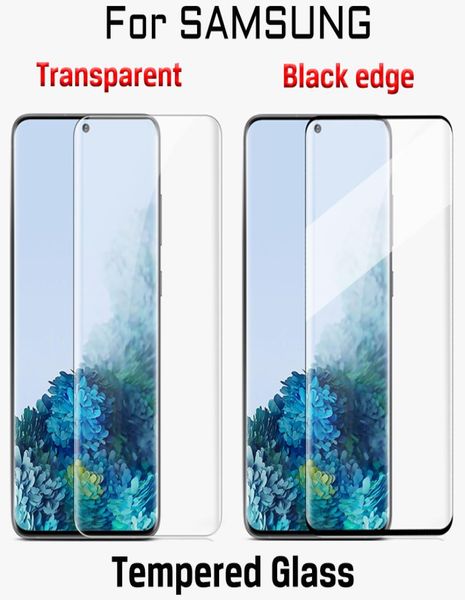 Для Samsung S10 S9 Примечание 10 S8 Plus Galaxy Note 9 Tempered Glass S20 Ultra Plus Fullcry Protector 3D Custerful Full Cover1300884