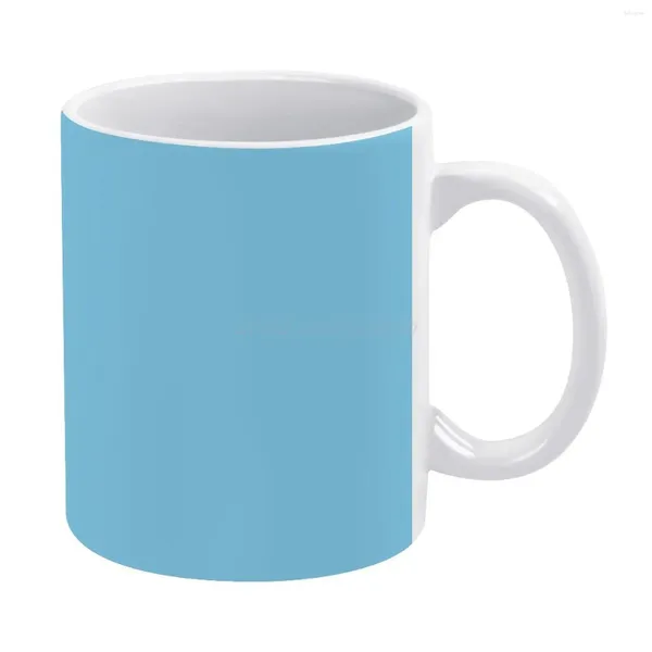 Tagne semplici Skol Sky Blue-00 Blu sfumature su OzCushions Tutti prodotti White Mug