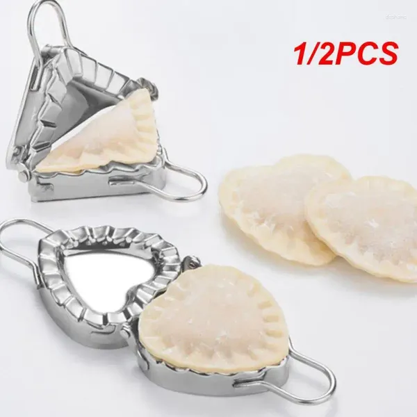 Pişirme Kalıpları 1/2pcs Hamurlu Maker 304 Paslanmaz Çelik Kalıp Pres Hamur Ravioli Cilt Aletleri Makinesi İçin