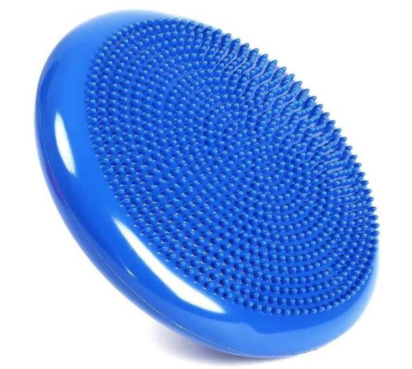 33x33cm langlebiger aufblasbarer Yoga -Massage Ball Pad Universal Sports Gym Fitness Yoga Wobble Stabilität Gleichgewichtsscheibe Matte C18119395970