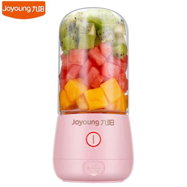 Blenders Joyoung L3C8 Tragbarer Saftmixer Multifunktion MINI -Lebensmittelmischer 250 ml mit Batterie -Safthersteller Tritan Material