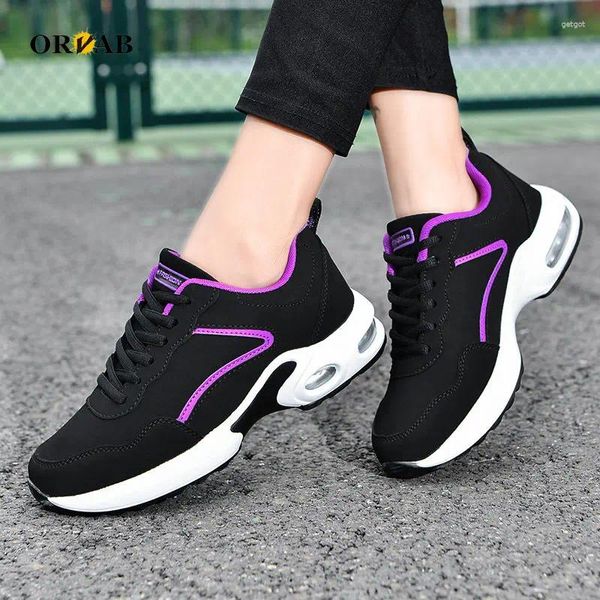 Lässige Schuhe Designerin Frau Wildleder Leder Tenis Feminino Air Kissen Soals Plattform Frauen Sneaker warmer Winter