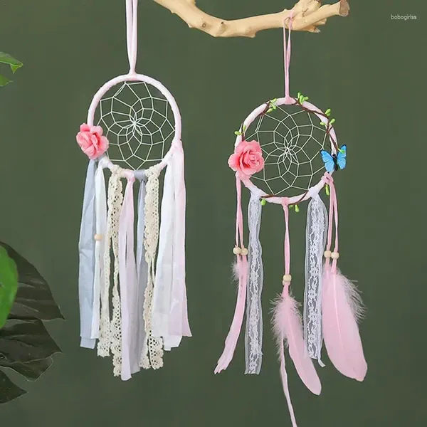 Figurine decorative rotonde dream catcher regali sospesi art per le ragazze decorazioni murali decorazioni di fascia alta ornamenti per la casa di fascia alta