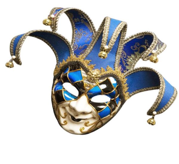 Maschera in stile Venezia Italia 4417 cm Maschera di Natale Maschera antica Full Face 3 Colori per cosplay Night Club4431714