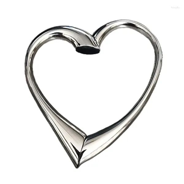 Tornari in lega di taglio in metallo di alta qualità La fibbia a forma di cuore può essere ruotato per un gancio pieghevole del gancio di borse