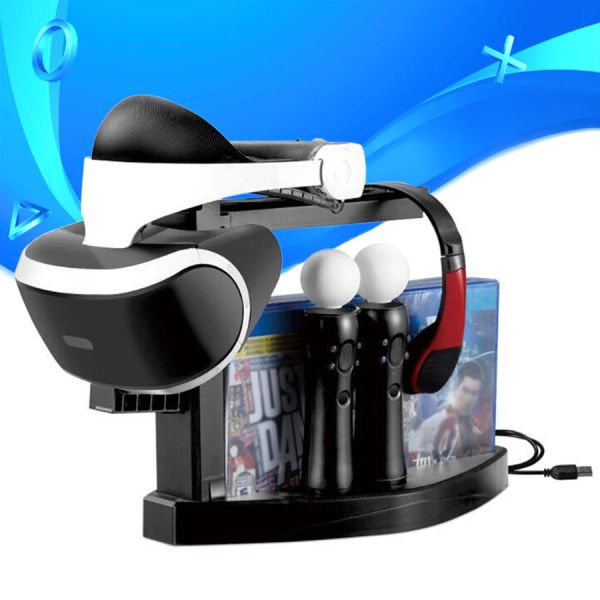 Stands PS VR Speicherhalterung Showcase PS4 PS MOVE CONTROLER Ladegerät Dock Station Game Discs Holder für PSVR CUHZVR2 2. Anzeigestand