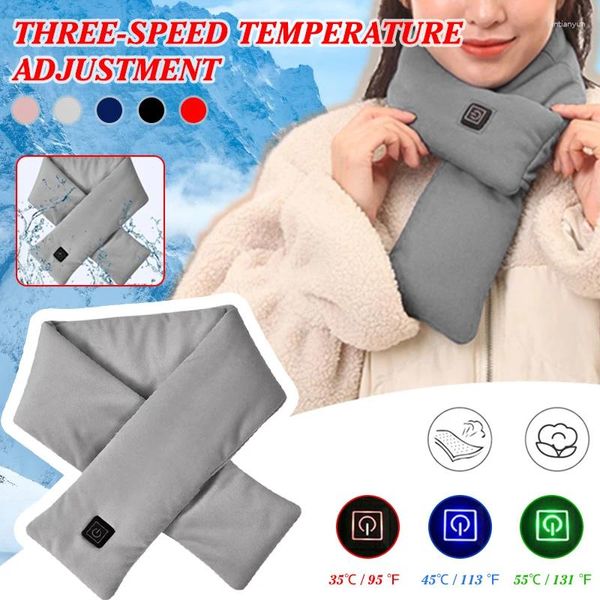 Tappeti e2 sciarpa in inverno riscaldamento per donne uomini 3 marcia regolabile usb lavabile esterno mantenere le sciarpe riscaldate riscaldate calda a scialle di scialle unisex