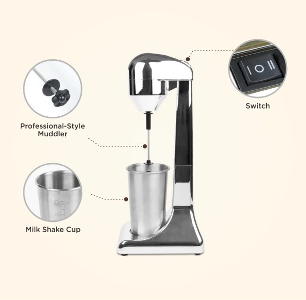 Blender 2022 Kolay Çalışma Milk Shake Maker Milk Shake Machine Milk Frother Blender