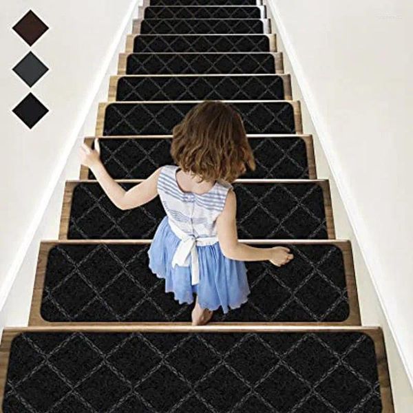 Teppiche 5pc Treppe Treads Teppich nicht rutsch innentor holzteppiche Anti-bewegende moderne Läufer Sicherheit für Kinder Hunde 8 