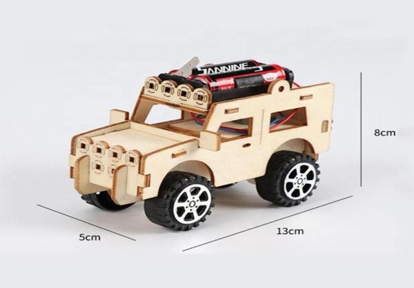 Детские DIY CAR STEM Science Toys Kit модель электромобиля экспериментальная игра по обучению физики образовательные игрушки для детей 33704217795319