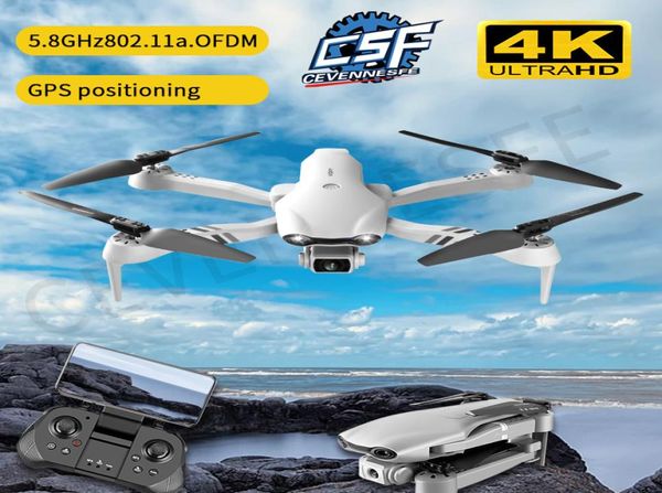 CEVENNESFE NOVO F10 DRONO 4K Drones GPS Profesional com câmera HD 4K Câmeras RC Helicóptero 5G WiFi FPV Drones Quadcopter Toys4337608