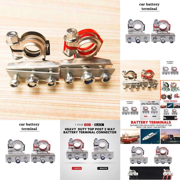 2024 2024 1Pair 12V 24V Automobilauto -Top -Post -Batterie -Klemmen Kabelklemme Klemme Anschlüsse Autos Zubehör