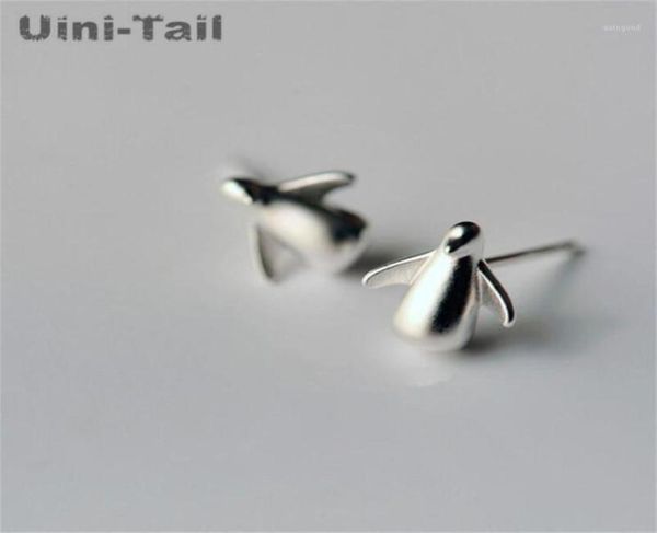 Stud Uinitail 925 Sterling Silver Cute Little Penguin Orecchini coreano Fashion Flow Flow Ipoallergenico Gioielli di alta qualità11516719