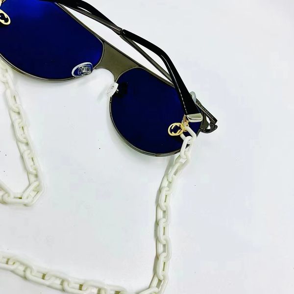 Occhiali da sole lussuosi multi-desig di lussuosi occhiali inossidabile lettere di occhiali cordini con anelli di lettura eleganti goggle eleganti accessori per la corda degli occhiali.