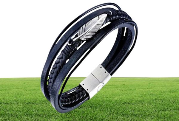 Designer -Armband Luxus Designer Schmuck Männer Armbänder Mode Männer Schmuck Mehrschichtriemenkreise Lederarmband Weberhand 4574280