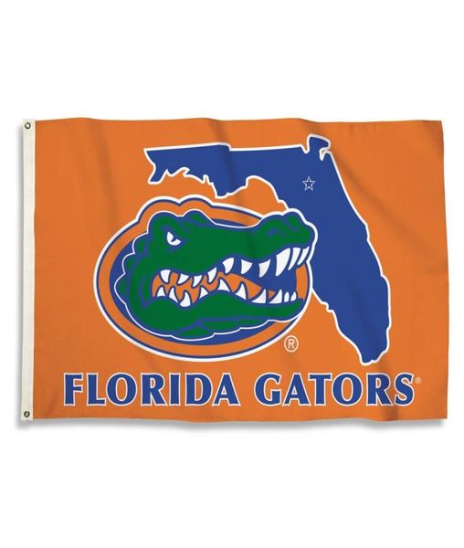 Custom Digital Print 3x5ft Flags Outdoor Sport Colleges Fußball Florida University of Nation Flag Banner für Unterstützer und Dekoration3984168
