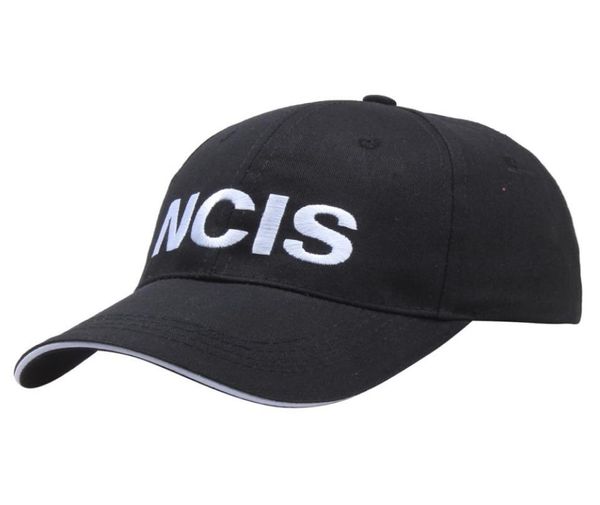 2022 Agente especial NCIS Black Cap para homens Mulheres Bordado Carta Criminal Service Filme Ajuste Baseball Cap78843903668