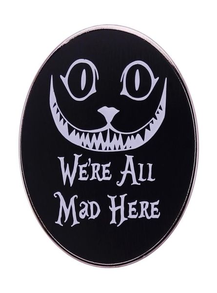 Alice no País das Maravilhas Chesire Cat We039re All Mad aqui Pin Button Badge4427661