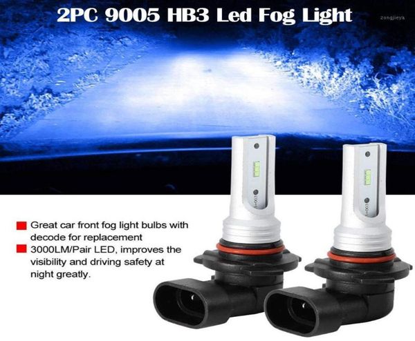 Nebelscheinwerfer 2pcs LED -Auto -Lampen 9005 HB3 Glühbirne Hochleistungs CSPY11 COOL BLUE 8000K Antreiber Lampg416219862