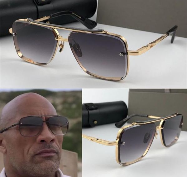 Novos óculos de sol Men Metal Metal Vintage Sunglass Fashion Style Metal Metal Frame de grandes dimensões Glasses UV 400 lente com case4831295