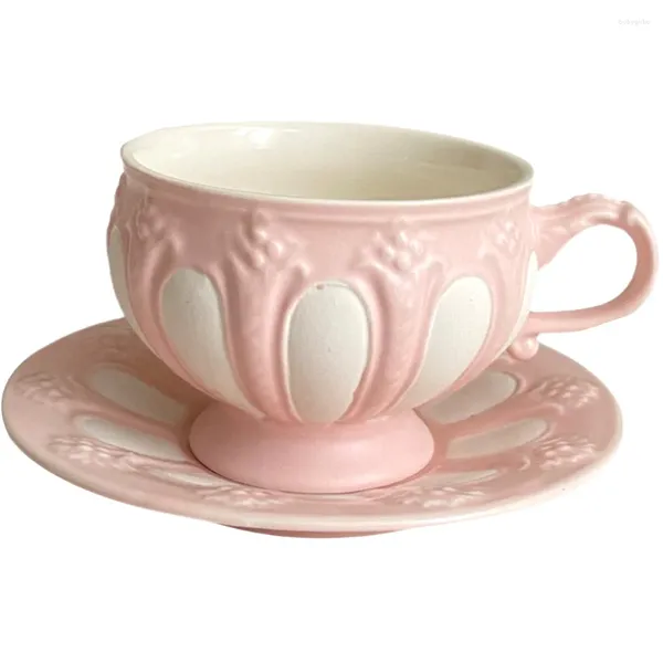 Tassen Untertassen Kaffee Tasse Untertasse Set Tasse Geschenk Wasserkocher China Keramik Vintage Tee