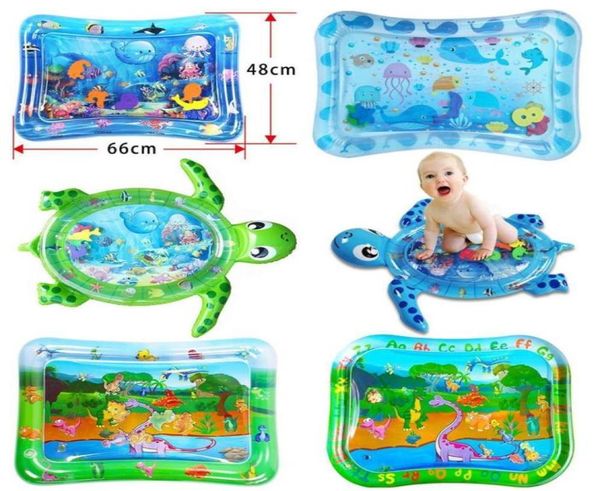 2020 Yeni Bebek Çocuklar Su Oyun Mat Şişirilebilir PVC Bebek Time Playmat Toddler Su Pad Bebek Eğlenceli Balık Oyuncak Çocuklar İçin LJ7066326