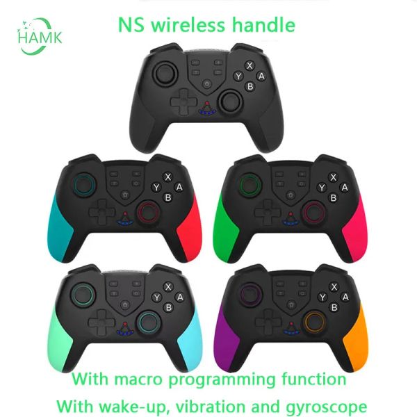 Gamepads gamepad pro bluetooth compatível n switch n no console sem fio gamepad videogame controlador USB Joystick Control