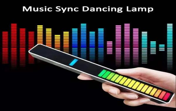 Tubi a strisce a LED RGB Luci di controllo del suono Sonno di controllo Rhythm Atmosfera Music Light Bar USB colorato per auto a audio TV Audio Part9019207