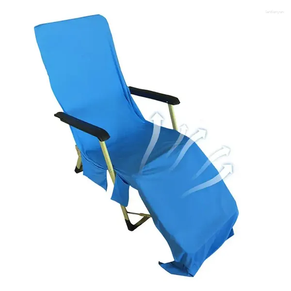 Kissen -Chaise Lounge Stuhl Handtuchabdeckung Mikrofaserbecken Außensonne für Garten Beach El Patio
