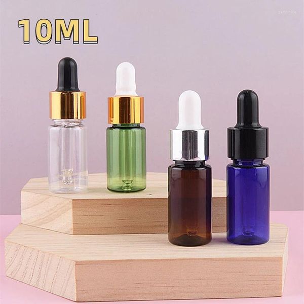 Garrafas de armazenamento 10 ml de plástico transparente plástico vazio