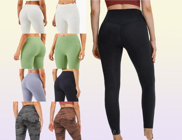 Newstyle White Black Leggings Leggings Yoga Soit de ioga 32 Alinhamento de alinhamento de cintura alta Raising Hips Gym Wear Leggging Elastic Fitness Treinout 80QB#3017479