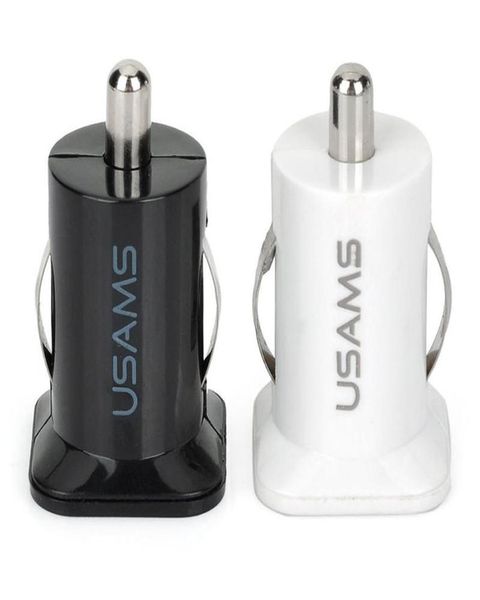 Dual USB USAMS 5V 31A USB Araç Şarj Cihazı Hızlı Şarj Adaptörü 2 İPhone 7 için Port Cep Telefon Şarj Cihazı 7 8 Plus X Samsung S8 S8 Plus Iphon3034674