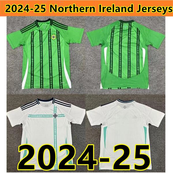 2024 Irlanda do norte Jerseys Men Set Kit Kit Uniform 2025 Divas Charles Evans 23 24 25 Camisa de futebol Charles Ballard Best Brown Home Away Away Away