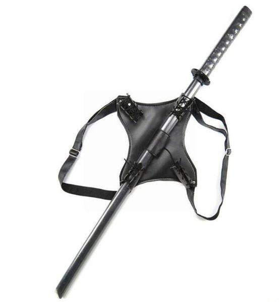 Apoio às costas Figurino vintage adulto bainha de couro para espada Medieval Playing Acessory War Holder Knight Katana A9x42896261