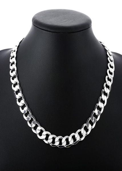 Andara Silver 925 10 мм 22 quot24quot 26 Quotmen Figaro Chain Ожерелье для мужчин серебро 925 Ювелирные изделия Большое ожерелье N1858112585