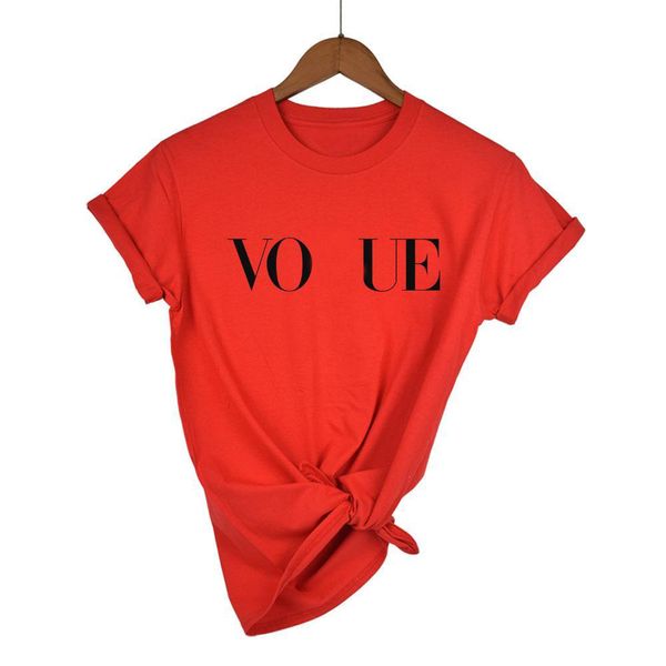 Berühmte Designen-T-Shirt-Designerin für Männer Womens Fashion T-Shirt mit Vo*ue Letters lässig Sommer Kurzarm Mann Tee Frau Kleidung Asiatische Größe S-4xl 12 Farbe