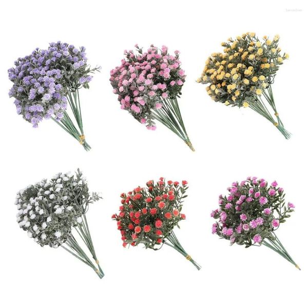 Dekorative Blumen 1 Bouquet Künstliche Blume 10 Kopf DIY Craft Home Party Hochzeitsdekoration Gypsophila