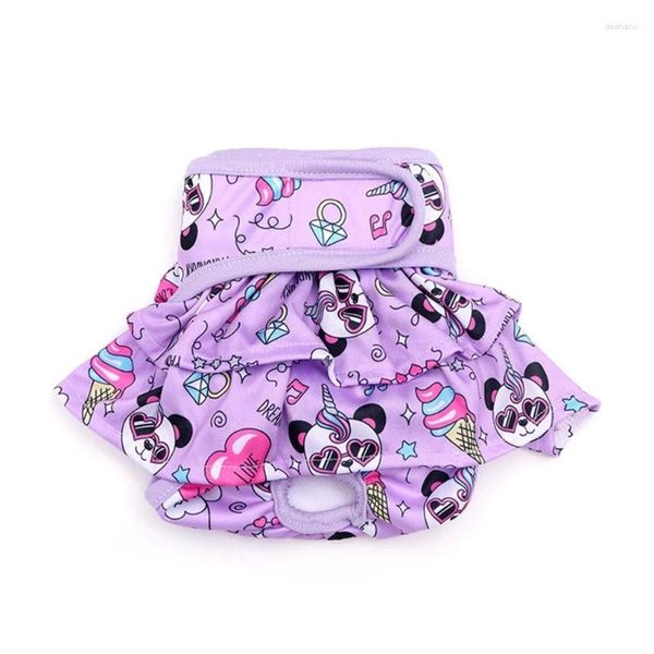 Hundekleidung Q1QC Windel Sanitär Höschen Prinzessin Hunde Unterwäsche -Overall für Mädchen weibliche Welpen wasserdichte Haustiershorts