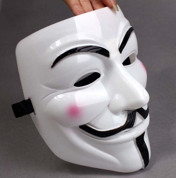 Parti Maskeleri V Vendetta Maskeleri Anonim Guy Fawkes Süslü Elbise Yetişkin Kostüm Aksesuar Plastik Parti Cosplay Maskeleri7872210