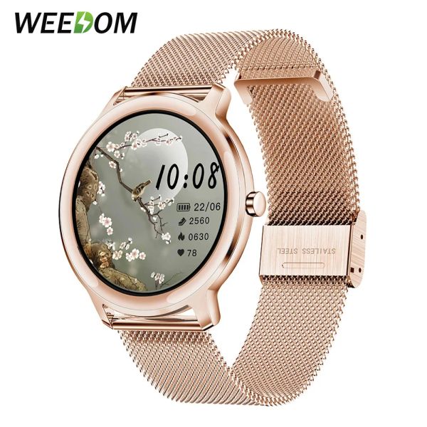 Orologi weedom 2023 super slim orologio smart women full touch hd smartwatch a schermo colorato per donne monitoraggio della frequenza cardiaca per Android iOS